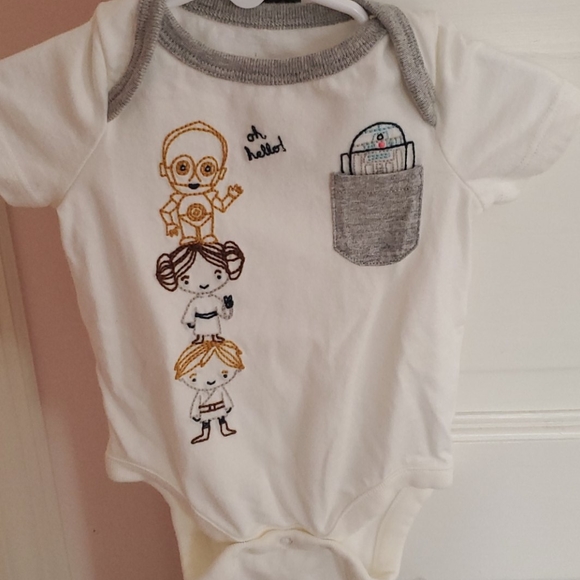 star wars onesie baby